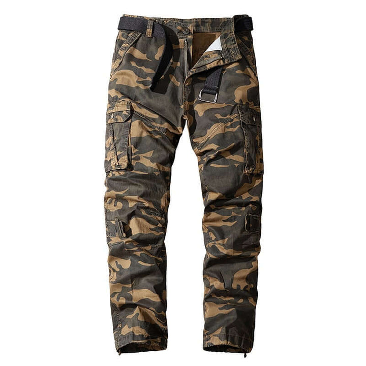 Men's Relaxed Fit Multi-Pocket Cargo Trousers