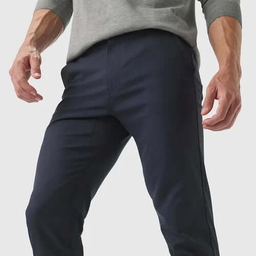 Men's Dirt-Repellent Casual Trousers: Slim Fit Outdoor Pants