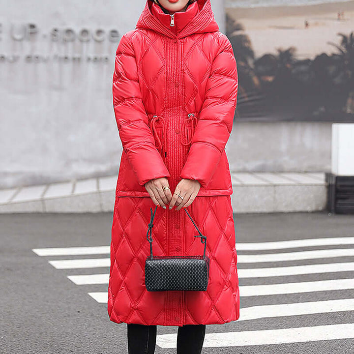 Women's Insulated Hooded Jacket: Warm & Stylish Winter Wear