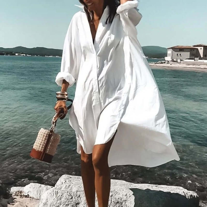 Women's Comfortable Midi Dress: Elegant & Versatile