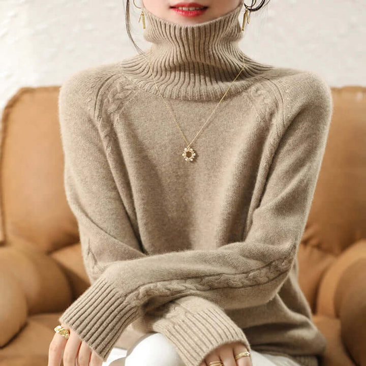 Women's Relaxed Fit Roll Neck Jumper