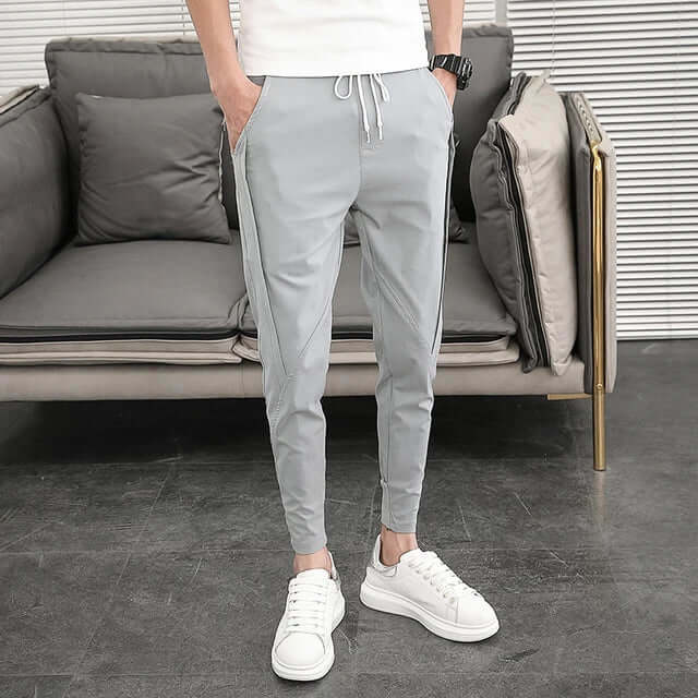 Men's Casual Tapered Joggers with Pockets