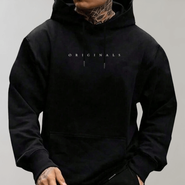 Men's Oversized Cotton Hoodie: Casual Streetwear Sweatshirt