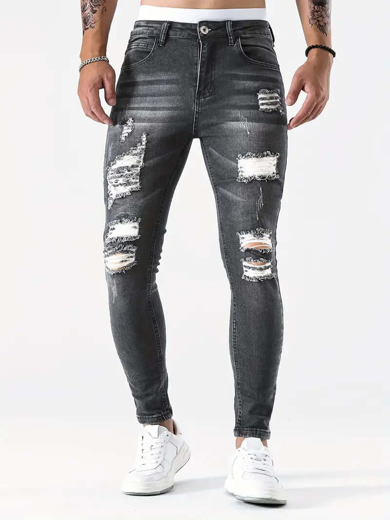 Men's Ripped Skinny Jeans: Casual Comfort & Style