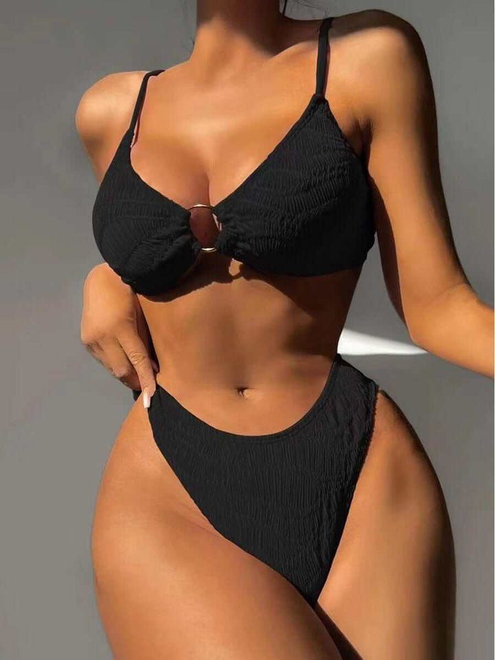 Women's Push-Up Ribbed Bikini Set