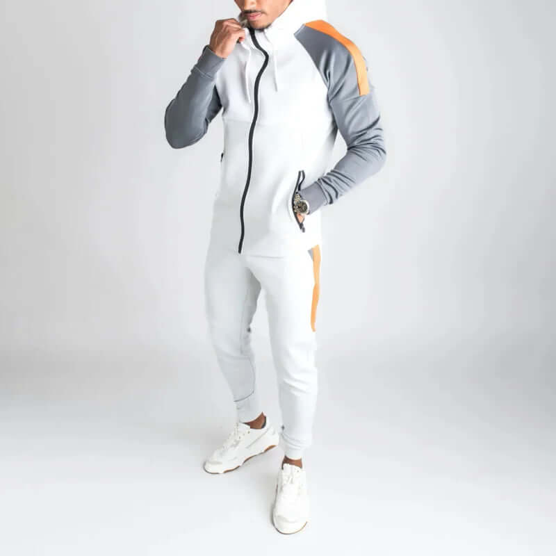 Men's Casual Contrast Tracksuit
