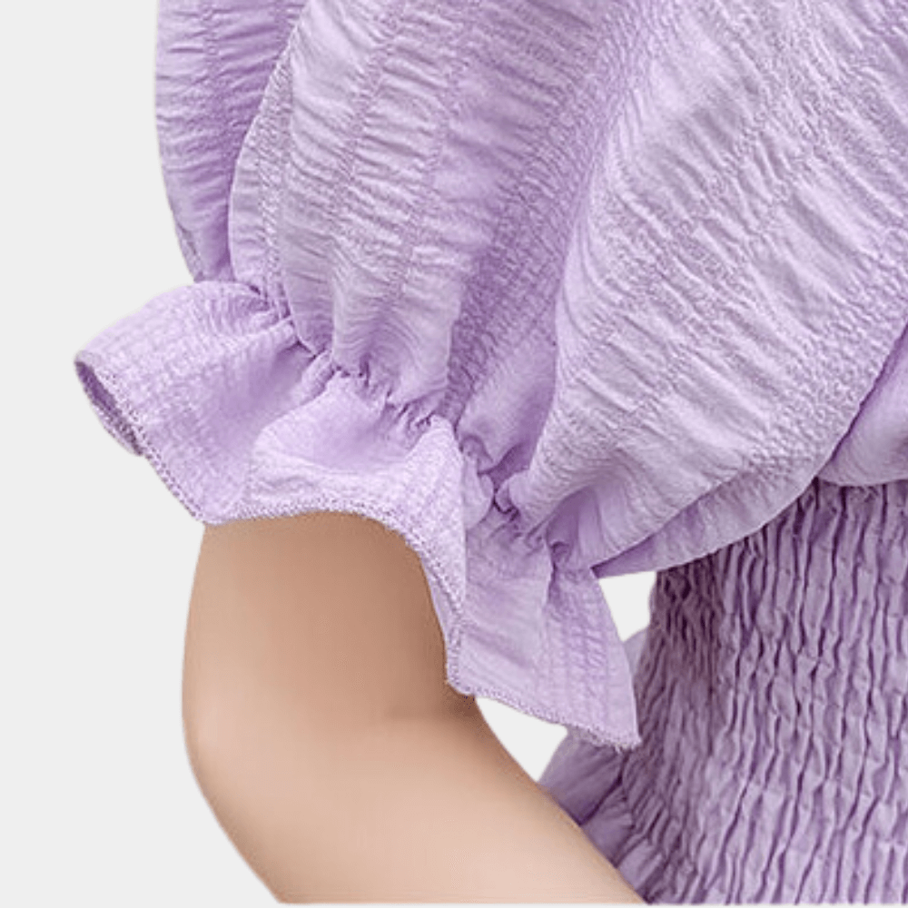 Women's Puff Sleeve Summer Blouse: Breathable & Stylish Top