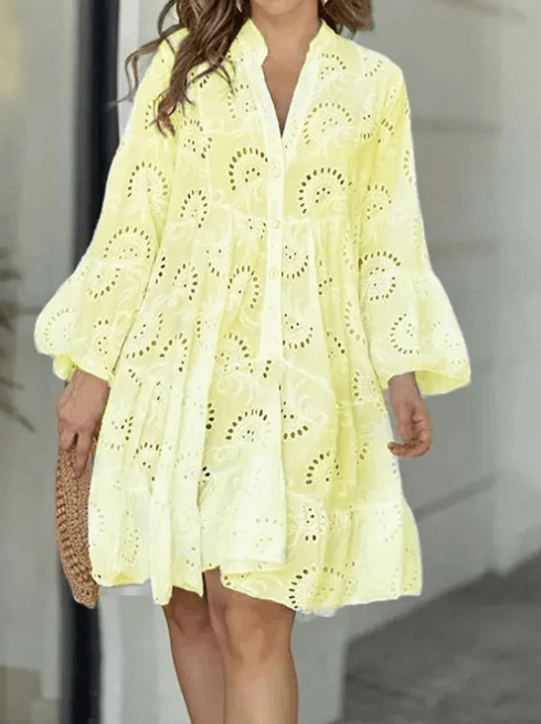 Women's V-Neck Summer Dress: Flowy, Breathable, Versatile