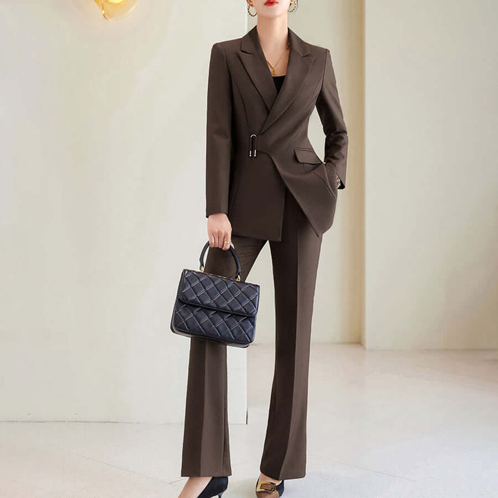 Women's Classic Blazer and Trousers Set