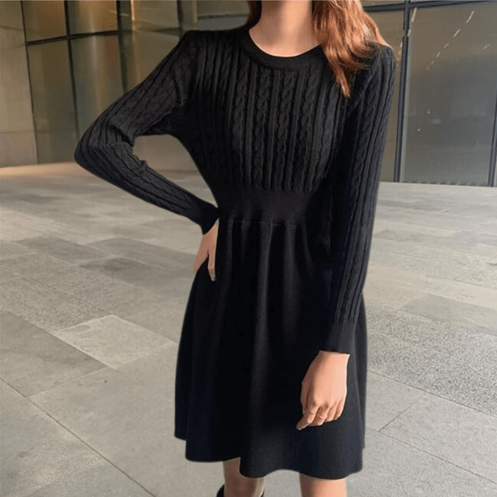 Women's Knit Midi Dress: Cozy & Stylish
