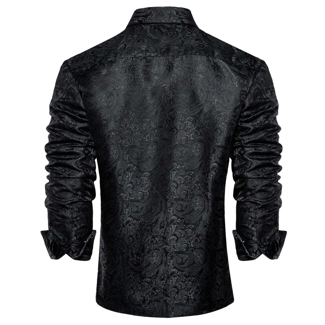 Men's Relaxed-Fit Stand Collar Shirt