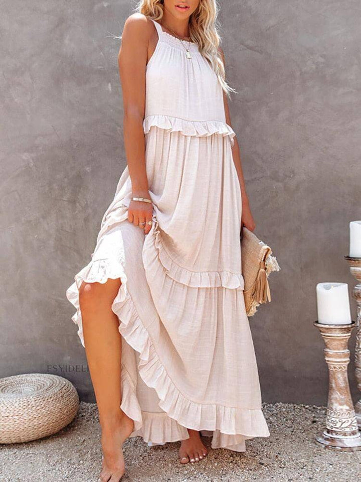 Women's Sleeveless Midi Summer Dress