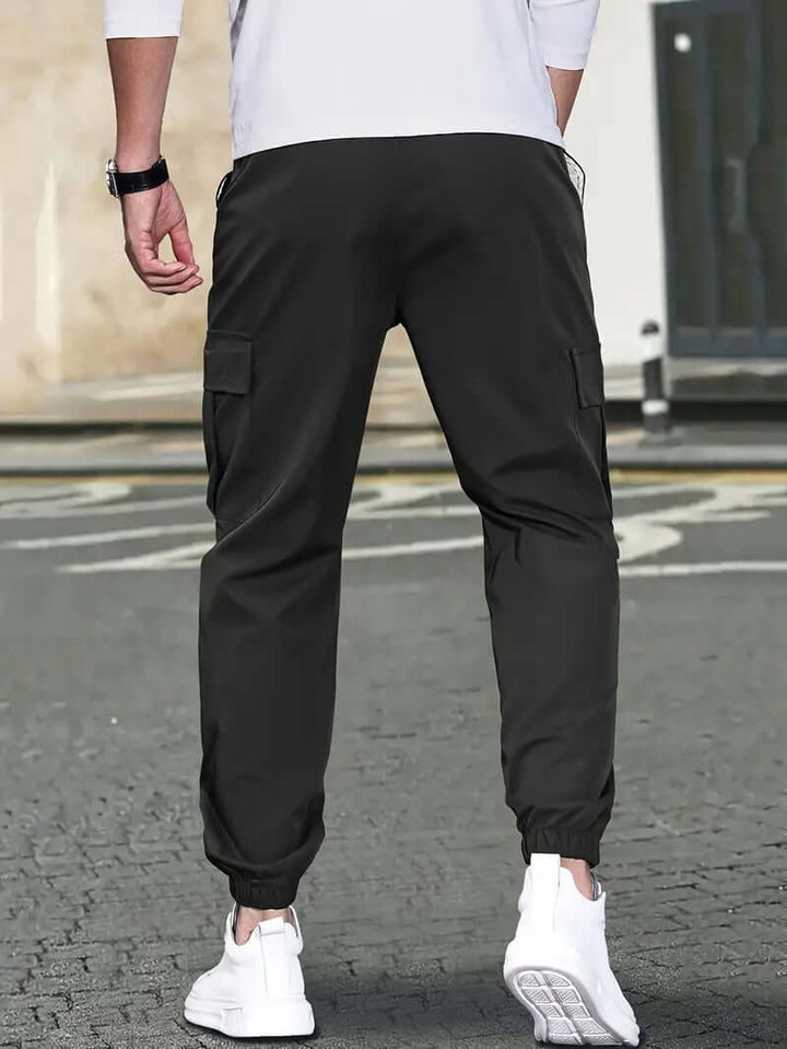 Trendy Stretch Pants with Pockets: Casual Fit