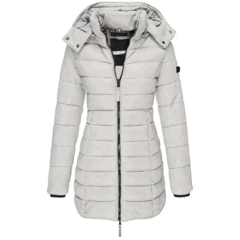 Women's Long Hooded Puffer Jacket