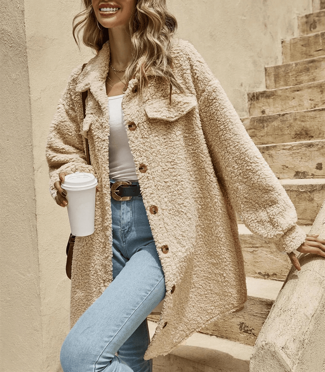 Women's Long Knit Cardigan - Button Down, Lightweight Layer