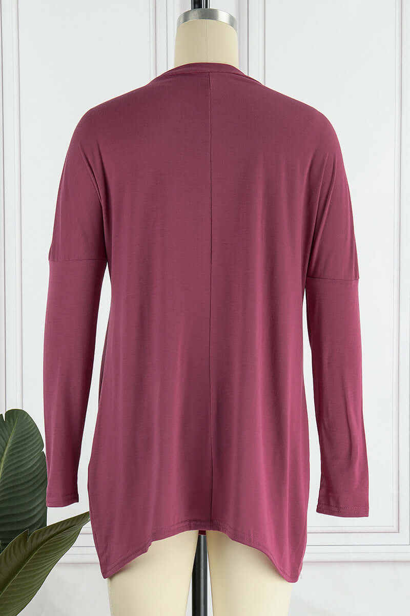Women's Long Sleeve Crew Neck T-Shirt: Soft, Comfortable & Versatile Top
