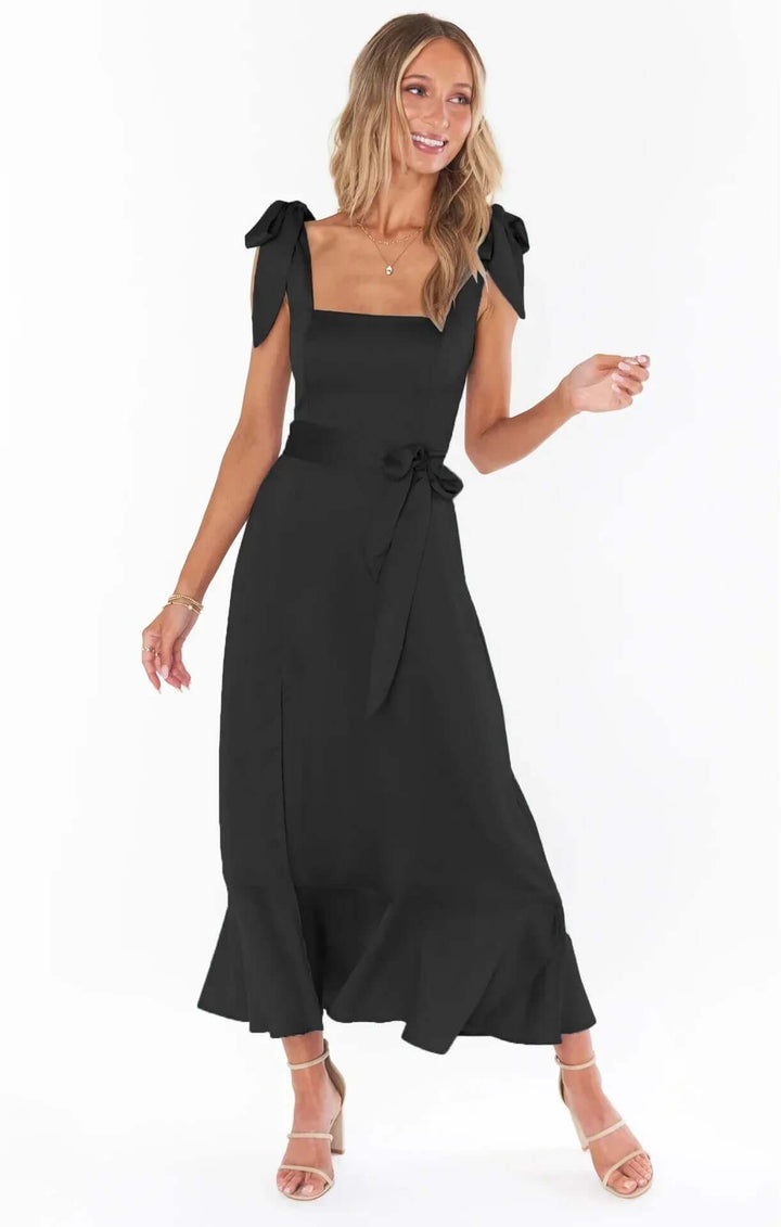 Elegant Printed Sleeveless Summer Dress