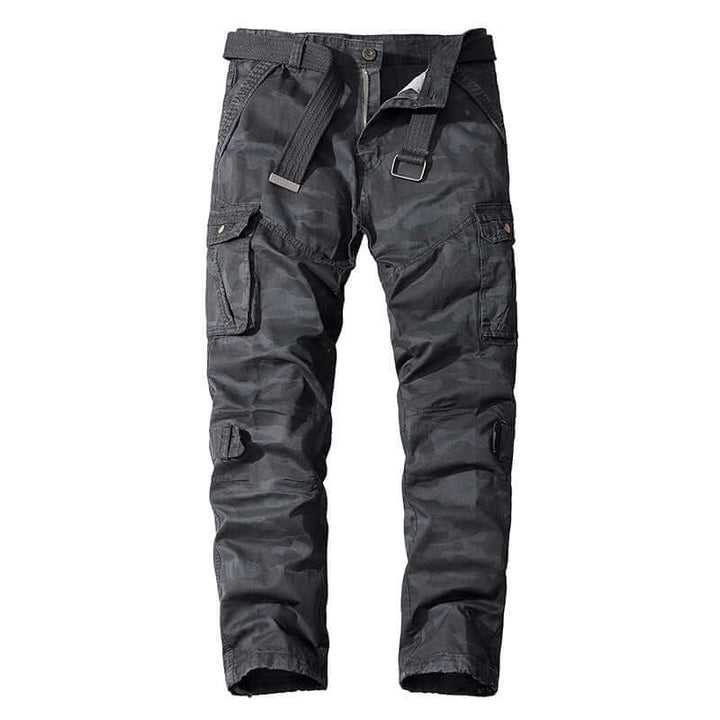 Men's Relaxed Fit Multi-Pocket Cargo Trousers