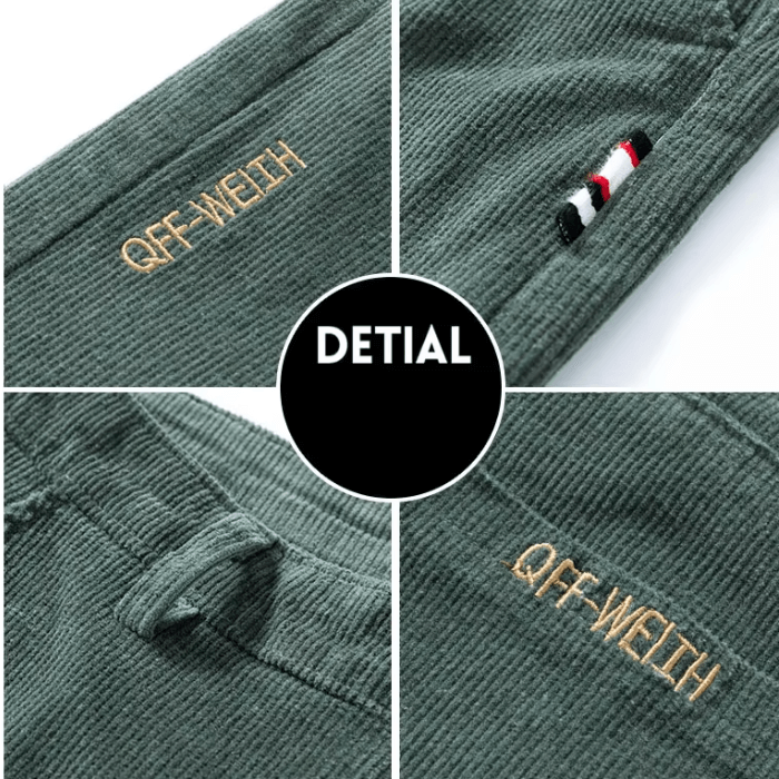 Men's Fleece-Lined Corduroy Pants: Warm Winter Trousers