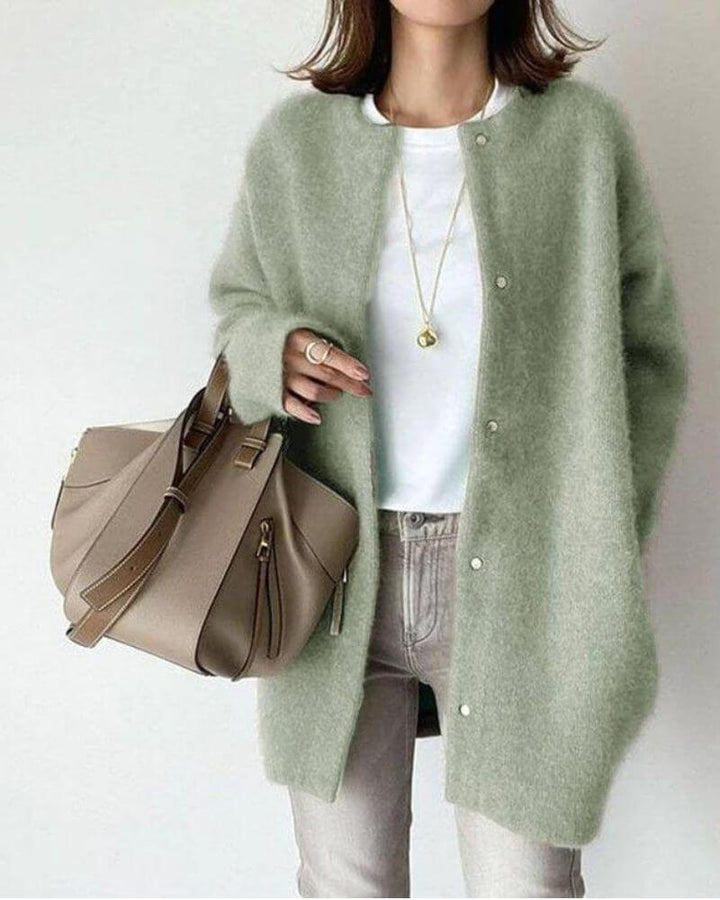 Women's Relaxed Knit Cardigan: Soft, Cozy, Long Sleeve