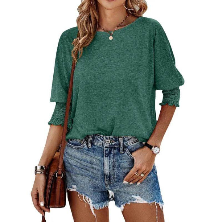 Women's Long Sleeve Ribbed Knit Top