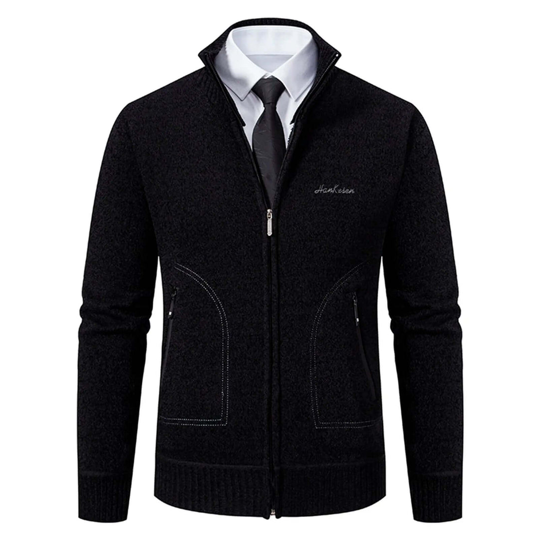 Men's Cozy Knitted Zip-Up Jacket