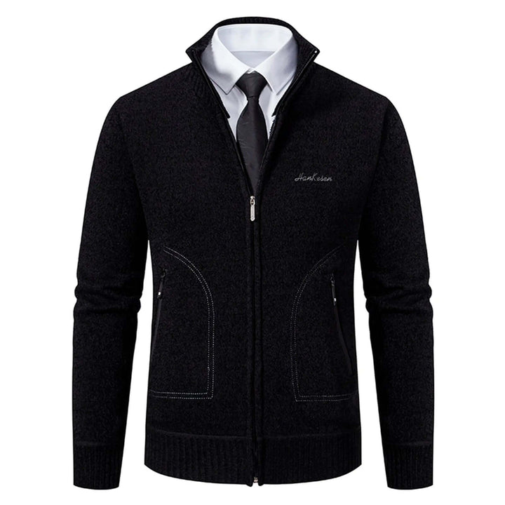 Men's Cozy Knitted Zip-Up Jacket