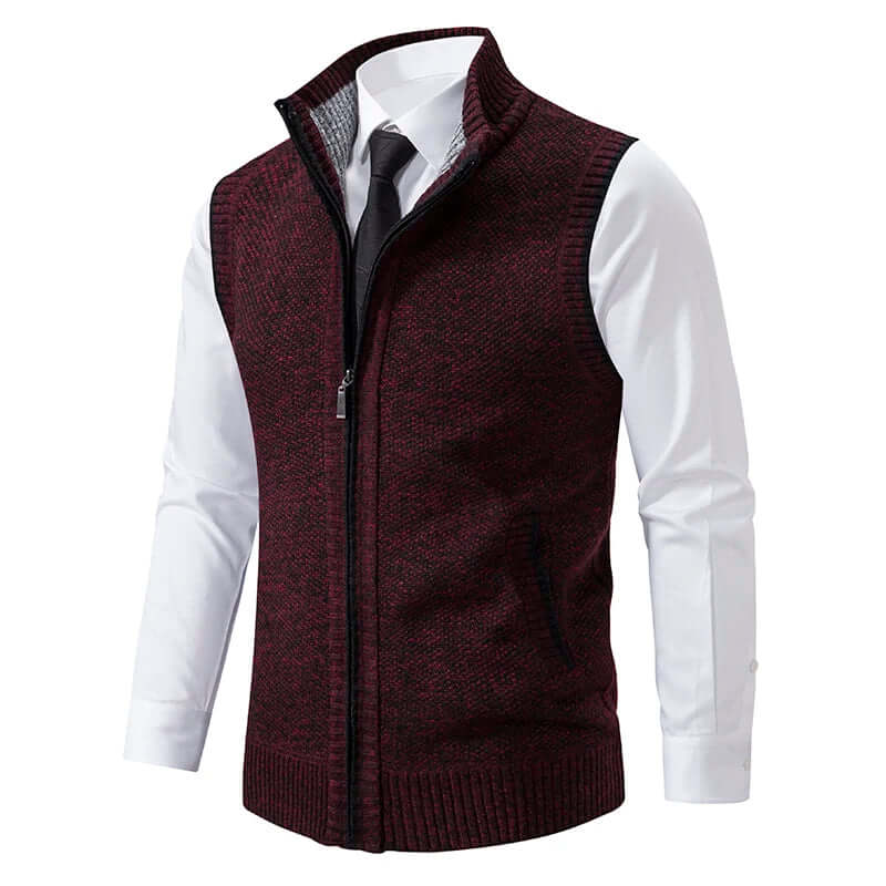 Men's Knitted Casual Cardigan with Pockets