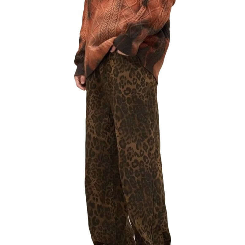 Women's Leopard Print Slim Fit Jeans