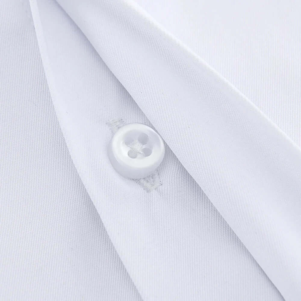 Men's Formal Dress Shirt: Classic Spread Collar & French Cuffs