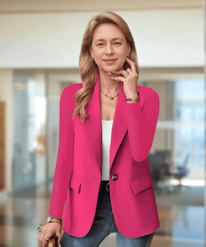 Women's Slim-Fit Long-Sleeve Blazer