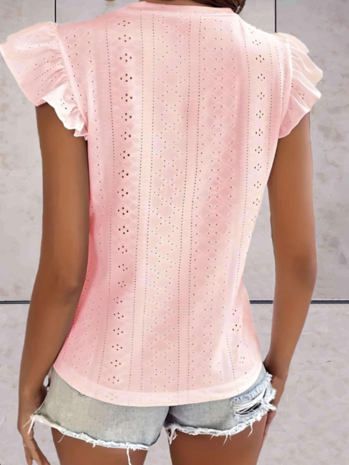 Women's Sleeveless Ruffled Casual Top