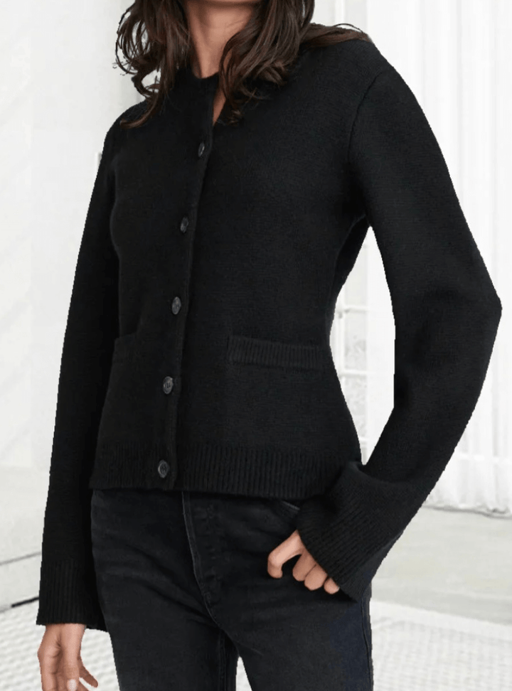 Women's Long Flare Sleeve Knit Sweater