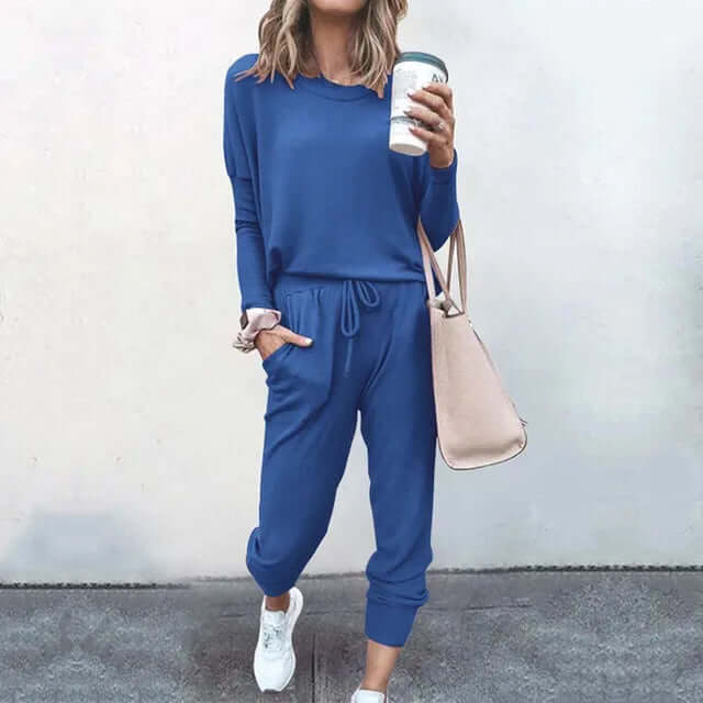 Women's Relaxed-Fit Tracksuit Set: Cozy Lounge Wear