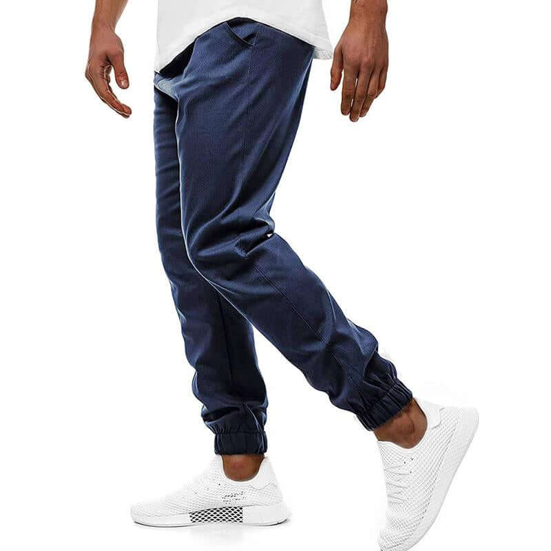 Men's Slim Fit Joggers: Elastic Waist & Cuffs