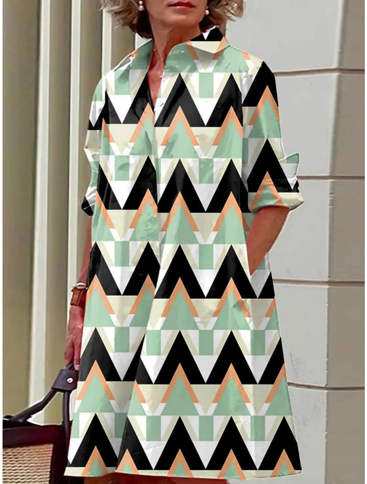 Elegant A-Line Retro Dress
