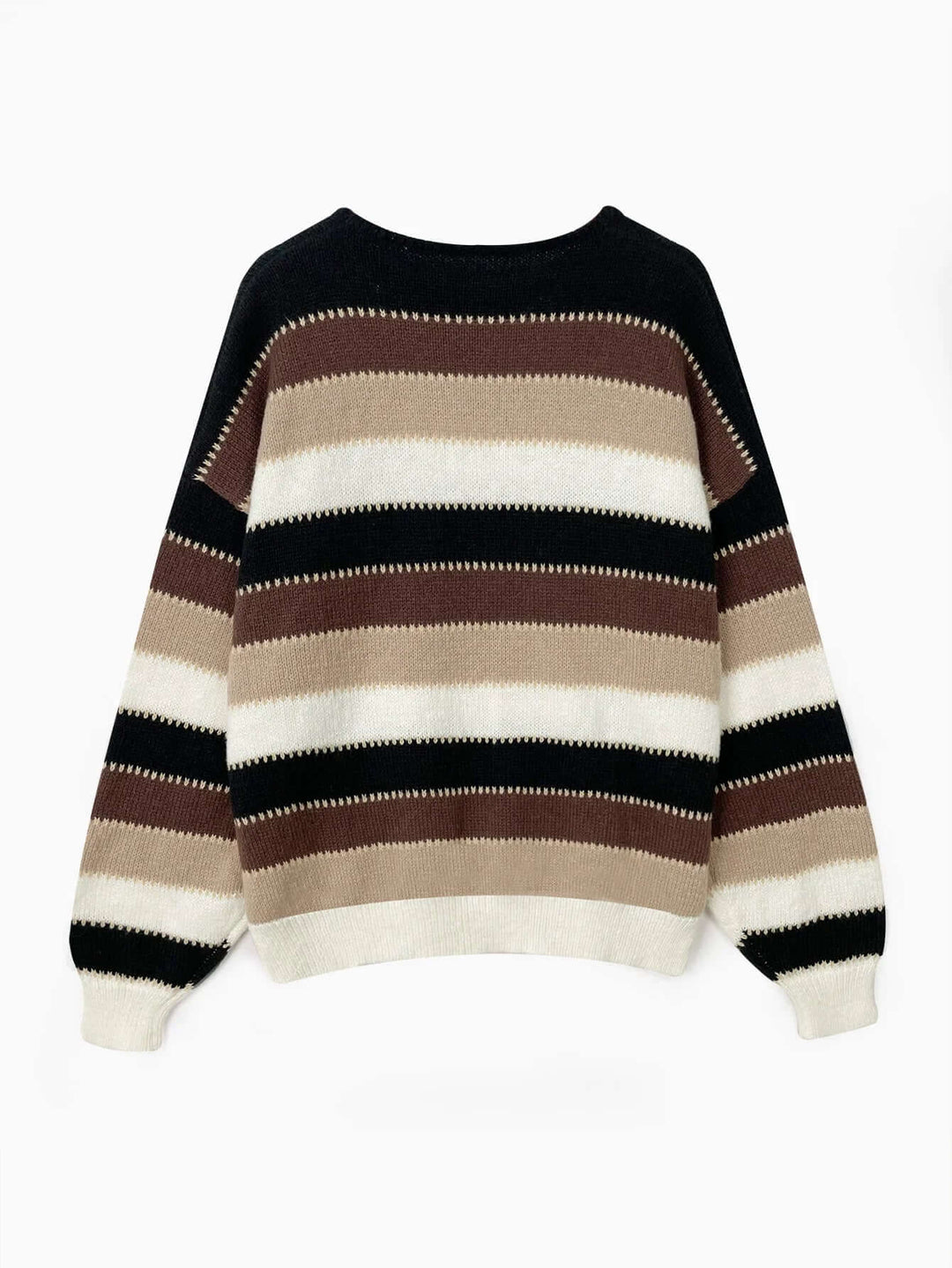 Women's Striped Knitted Sweater: Cozy, Chic & Versatile