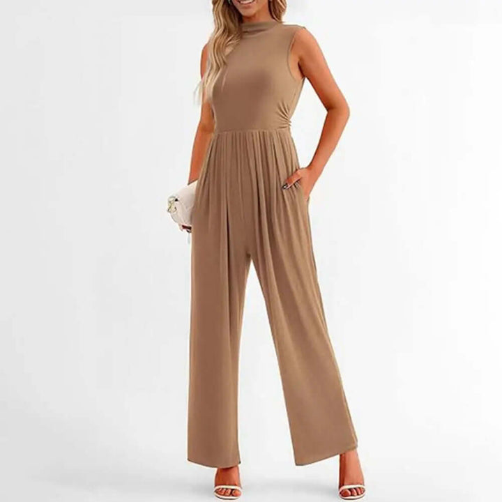 Elegant Women's Wide-Leg Formal Jumpsuit