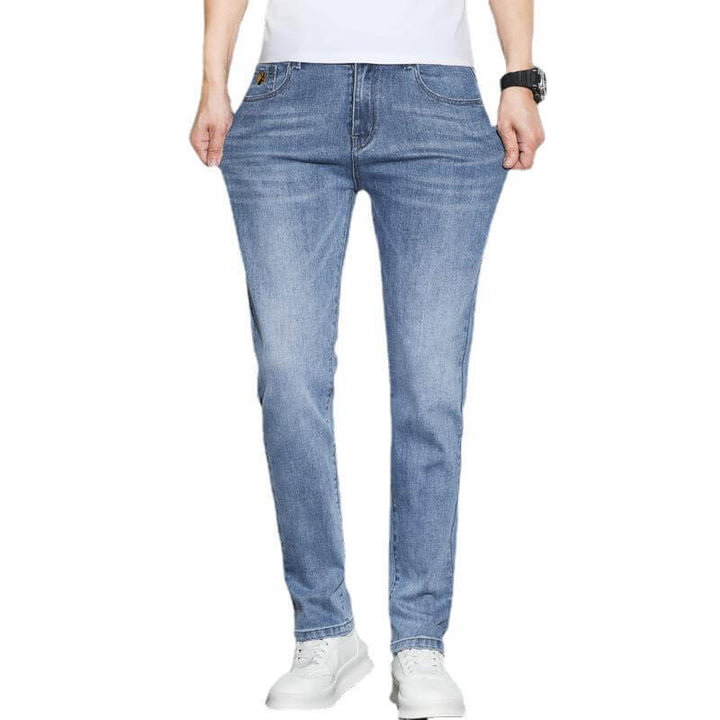 Men's Straight Leg Jeans: Mid-Rise, 5-Pocket Denim