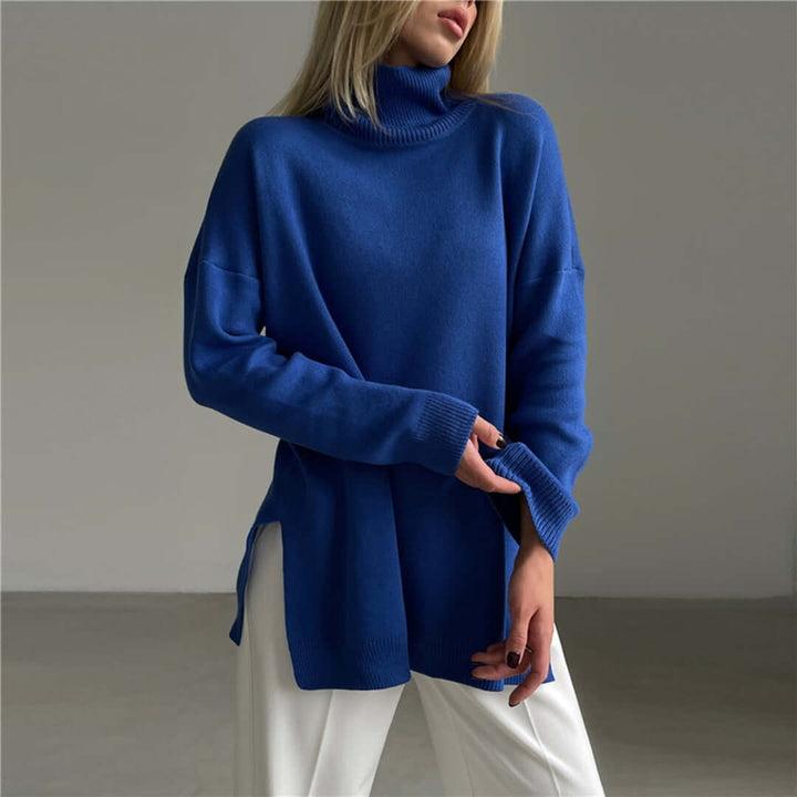 Women's High-Neck Long-Sleeve Sweater