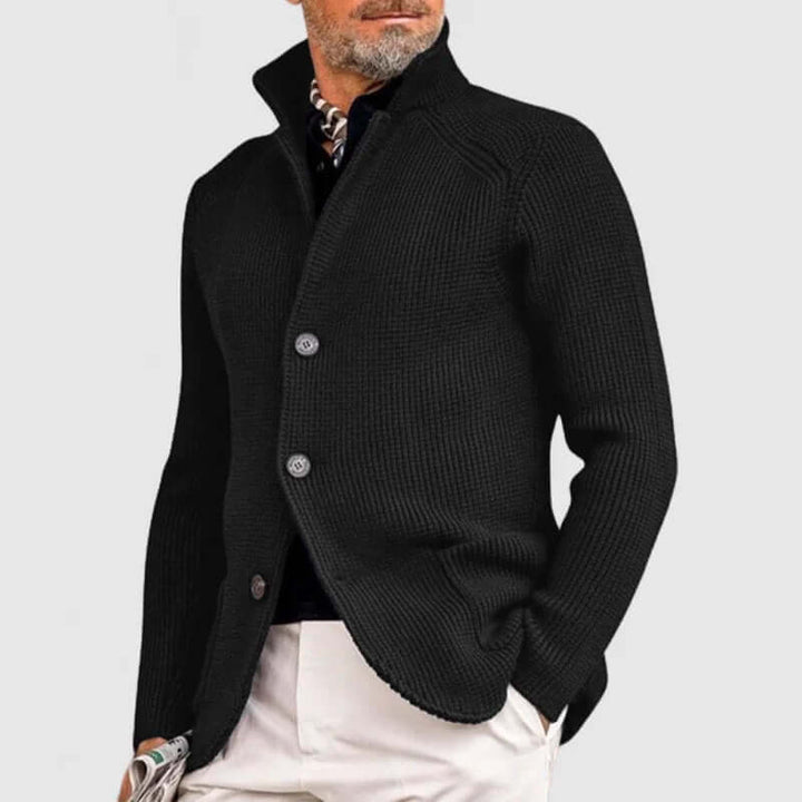 Men's Knitted Cardigan: Classic Button-Up Sweater
