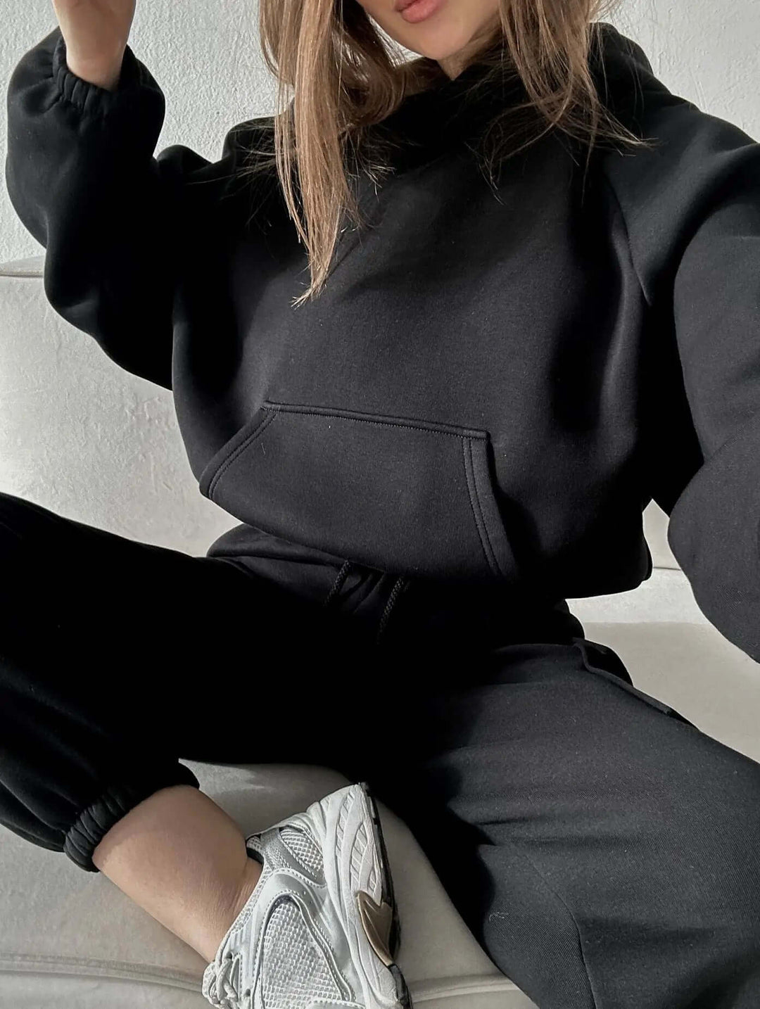 Women's Cozy Hoodie & Jogger Set: Relaxed Fit Loungewear