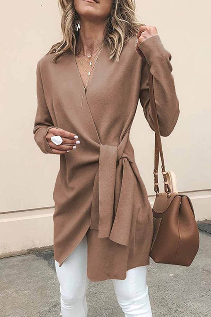 Women's Casual Patchwork V-Neck Jacket
