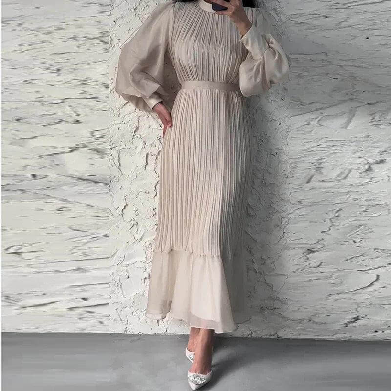 Pleated Midi Dress: Elegant & Timeless Women's Dress