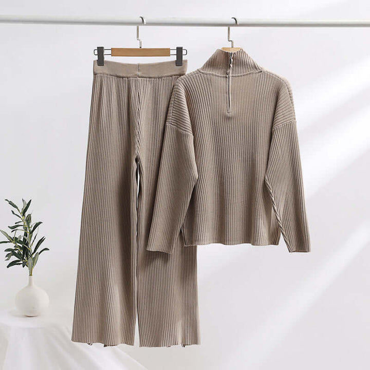 Women's Cozy Knit Sweater and Pants Lounge Set