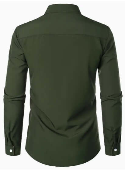Men's Breathable Long-Sleeve Casual Shirt