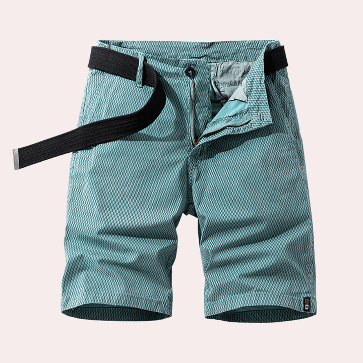 Men's Lightweight Breathable Outdoor Shorts with Adjustable Belt