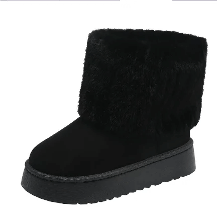 Women's Luxurious Fur-Lined Winter Boots