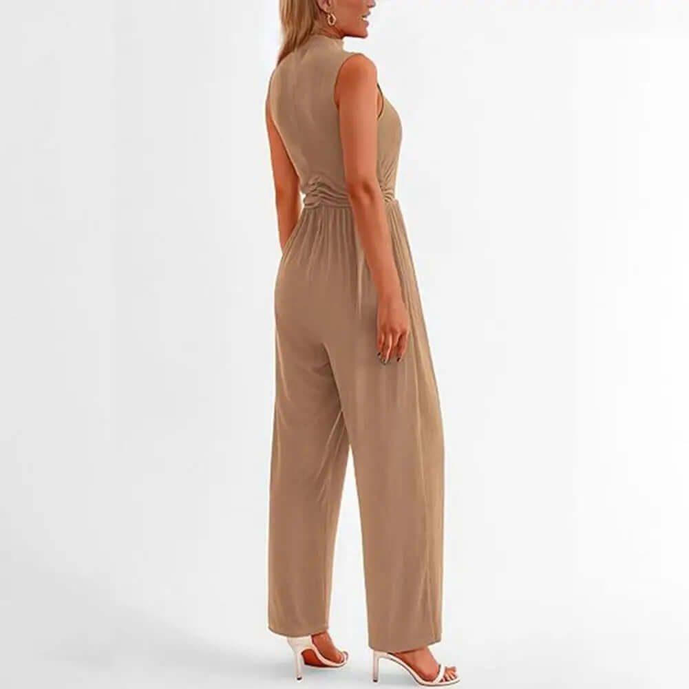Elegant Women's Wide-Leg Formal Jumpsuit