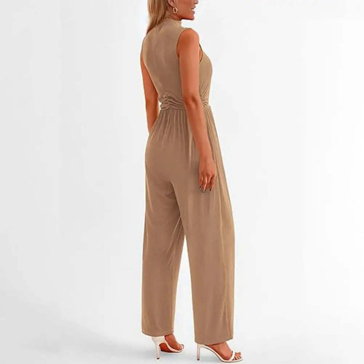 Elegant Women's Wide-Leg Formal Jumpsuit